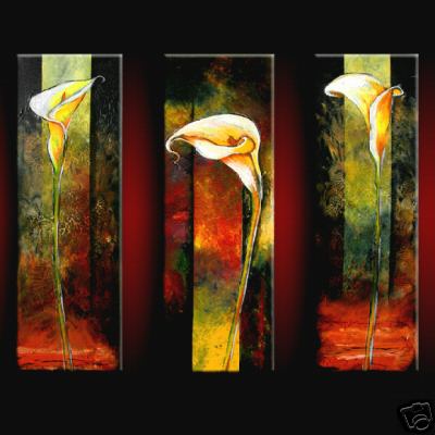 Dafen Oil Painting on canvas flower -set358